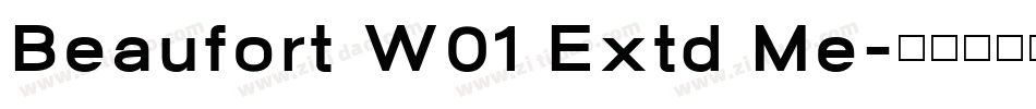 Beaufort W01 Extd Me字体转换